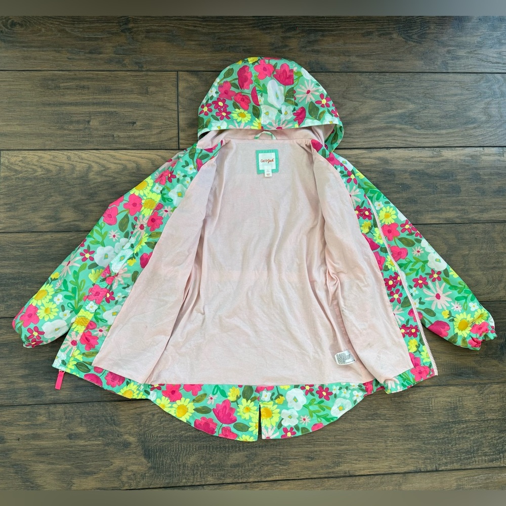 Floral Cat & Cat raincoat size Large